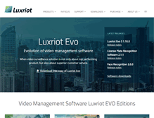 Tablet Screenshot of luxriot.com